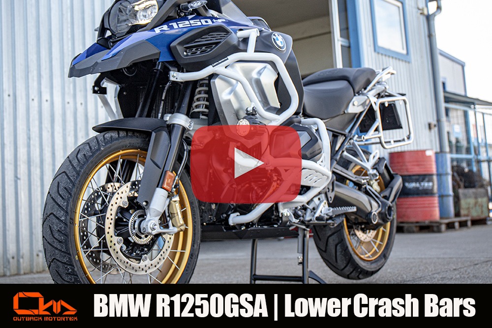 BMW R1250GSA Underer Sturzbügel Installation