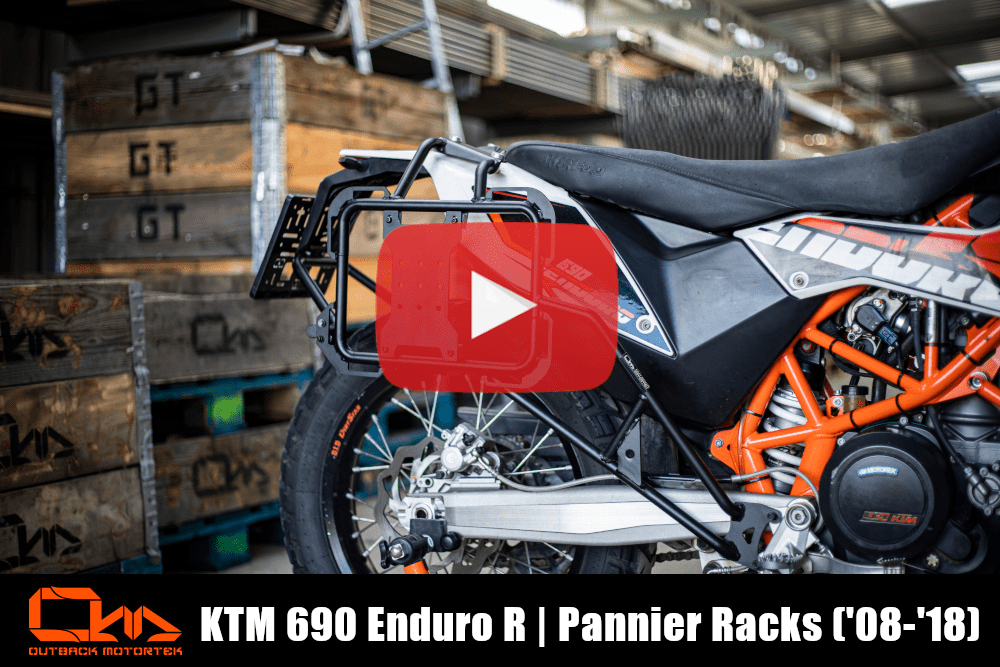 KTM 690 Enduro R Kofferträger 2008-2018 Installation