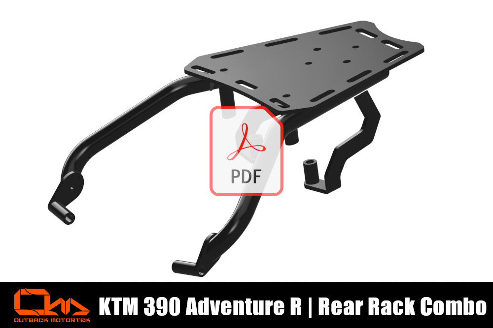 KTM 390 Adventure R Rear Rack Combo PDF Installation