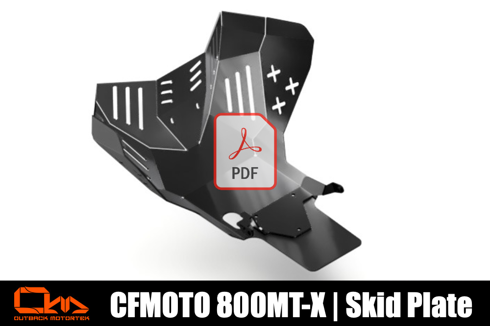 CFMoto 800MT-X Skid Plate PDF Installation